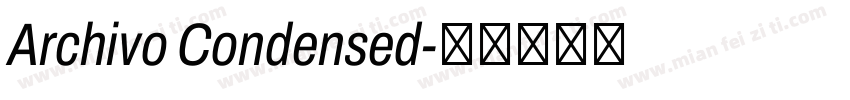 Archivo Condensed字体转换